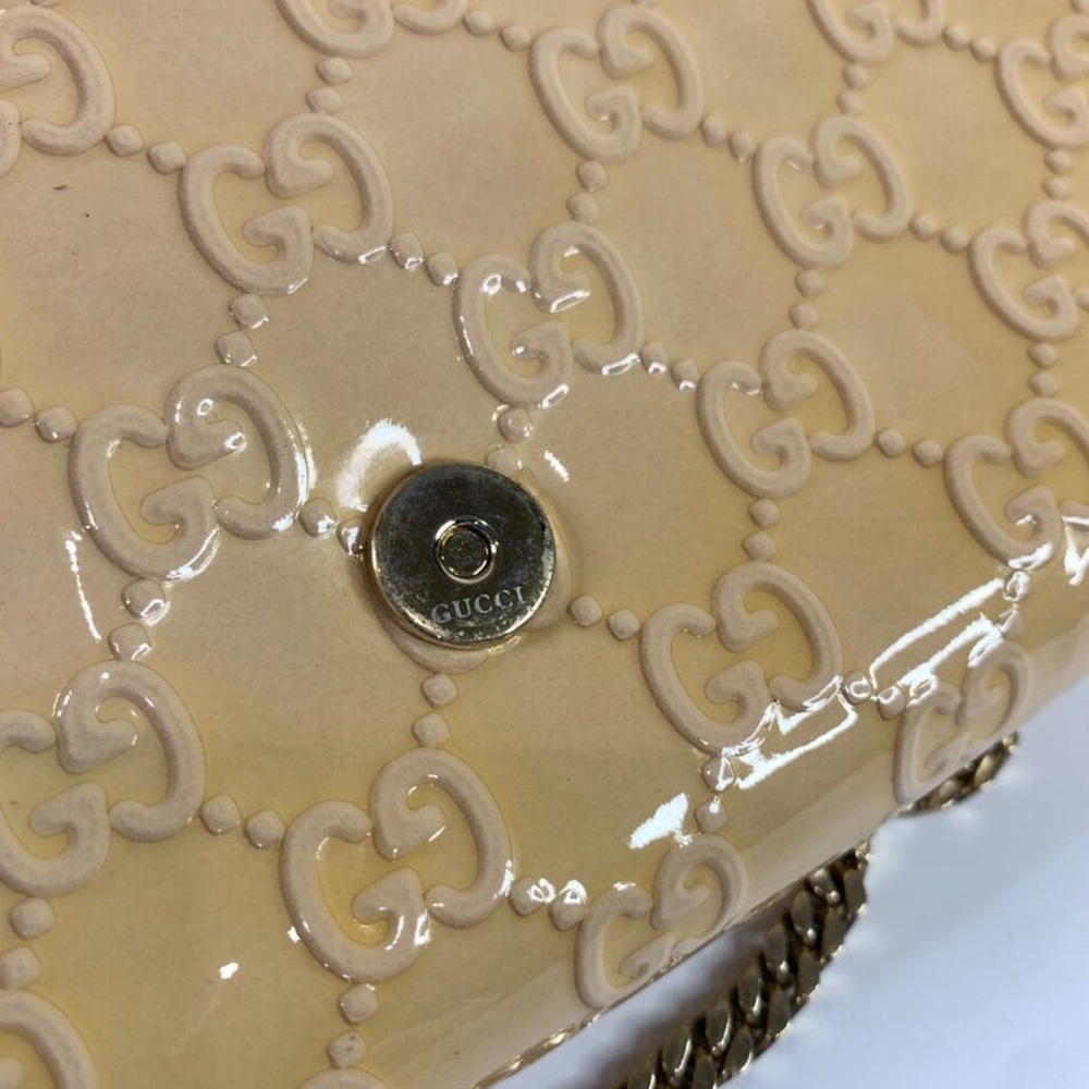 Gucci Patent Beige Shoulder Bag - Picture 11 of 16